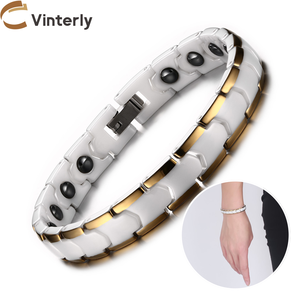 Ceramic Link Bracelet - Braccialetti Vinterly per donna Antigraffio 9mm