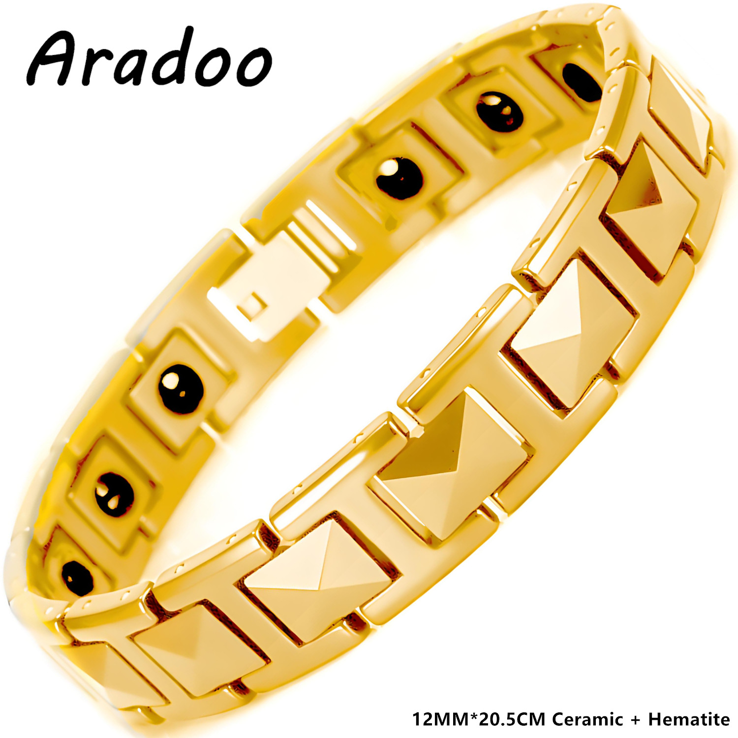 Ceramic Link Bracelet - ARADOO Bracciale in ceramica premium da