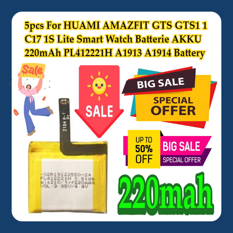 Smartwatch A1914 - 5 pezzi Per HUAMI AMAZFIT GTS