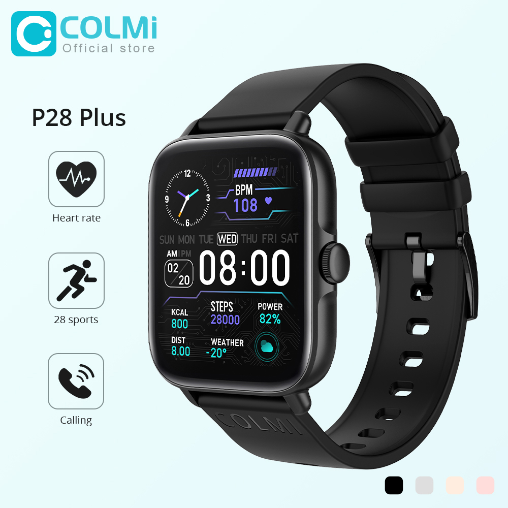 Smartwatch Face - COLMI P28 Plus Bluetooth risposta alla