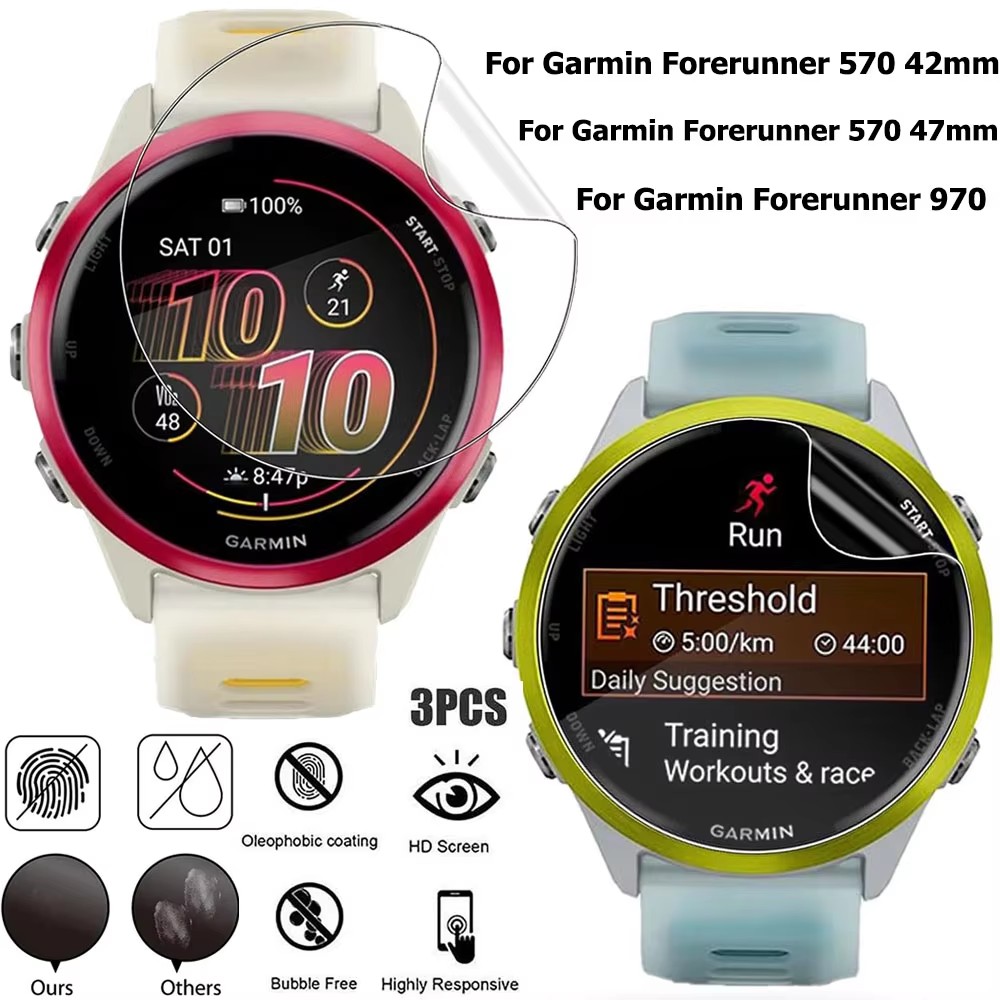 1-3 pezzi di pellicola idrogel - Garmin Smartwatch Accessories recensione e prezzo