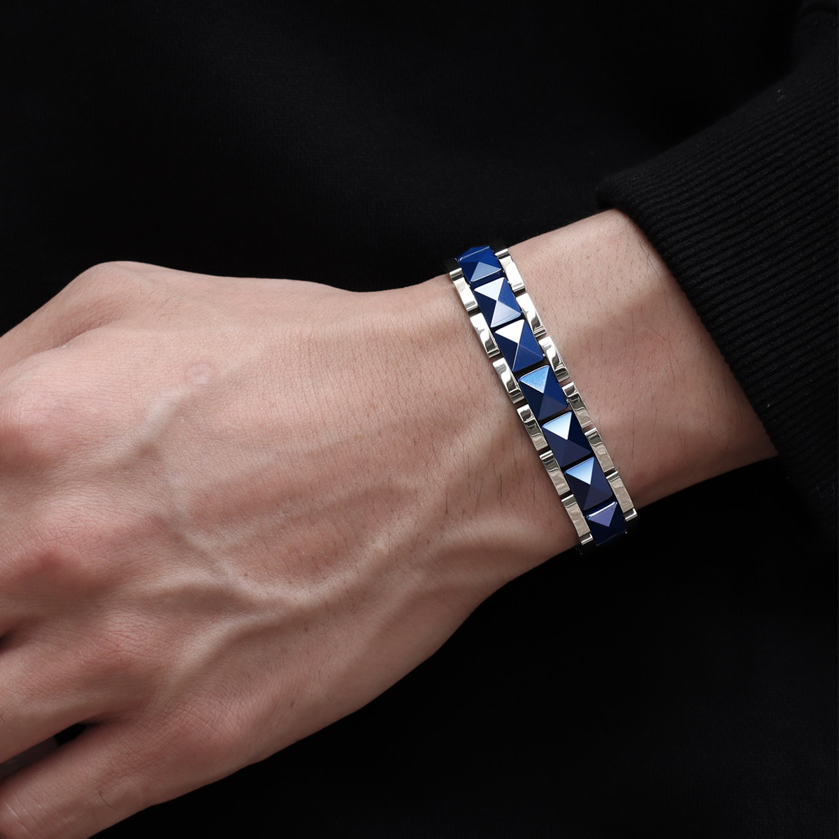 ARADOO Bracciale in acciaio al - Ceramic Link Bracelet recensione e prezzo