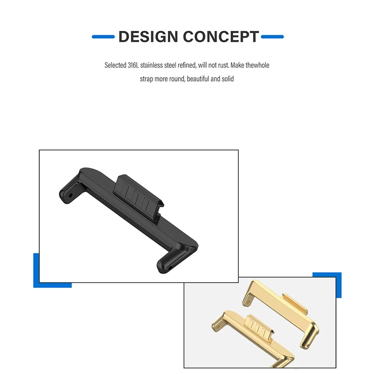 Adattatore 20mm 22mm 1 Paio pe - Watch Band Connector recensione e prezzo