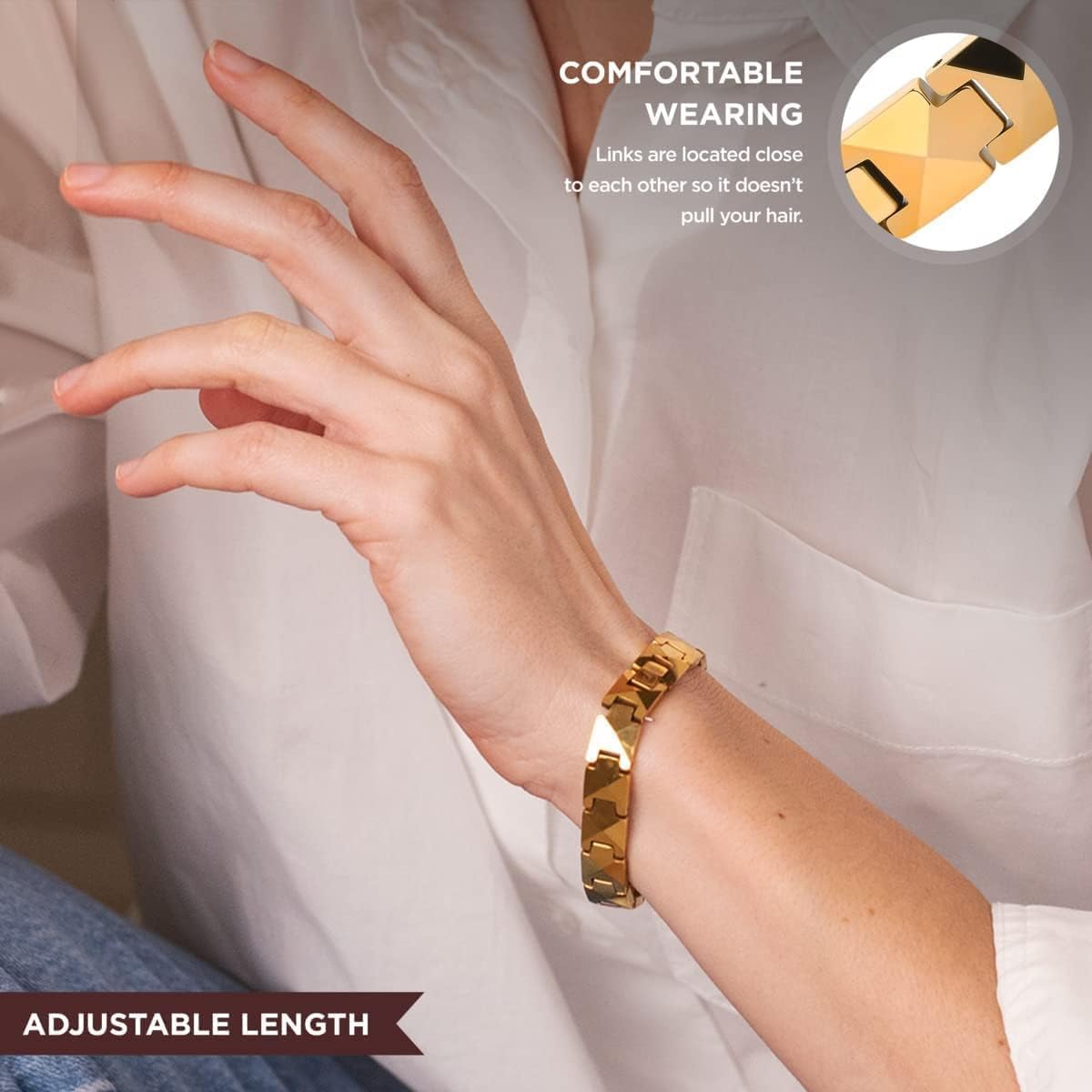 ARADOO Bracciale in ceramica p - Ceramic Link Bracelet recensione e prezzo