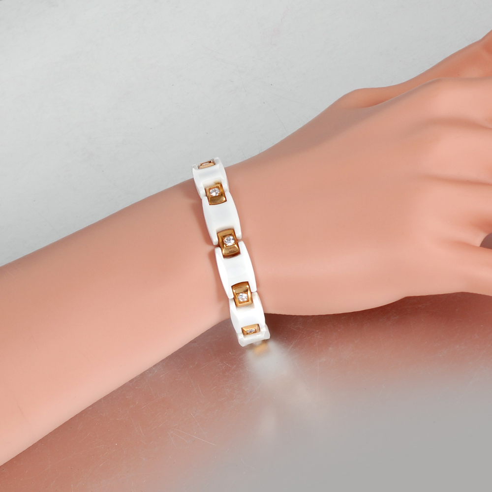 Bracciale in ceramica da donna - Ceramic Link Bracelet recensione e prezzo