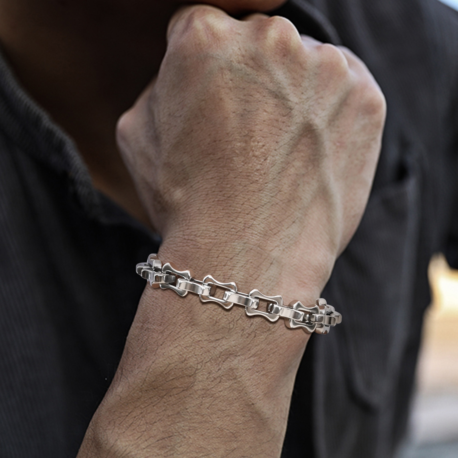 Bracciali a catena da uomo pes - Ceramic Link Bracelet recensione e prezzo
