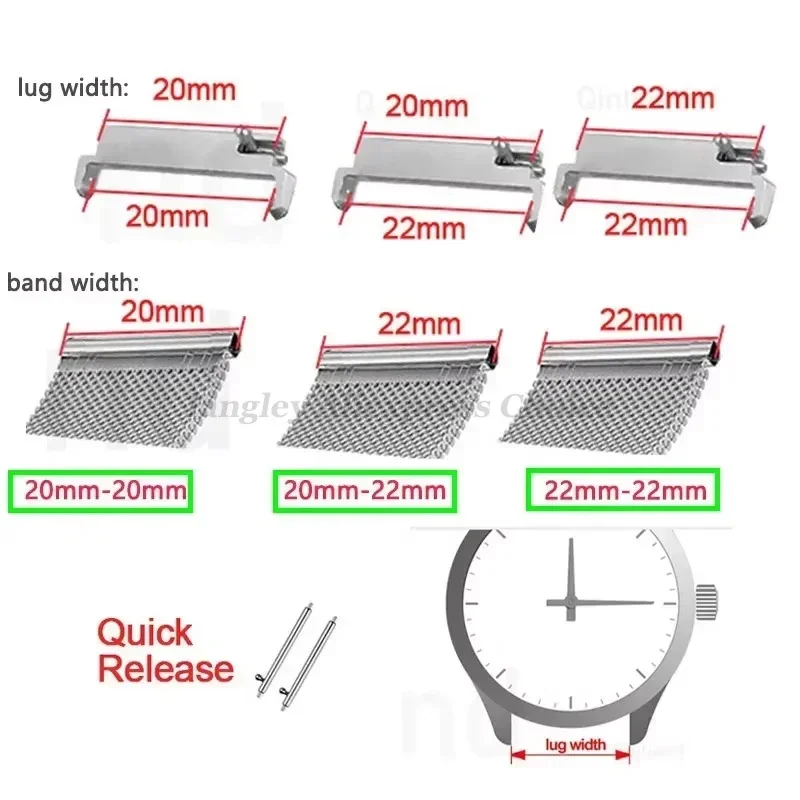 2 pz Adattatori per cinturini  - Watch Band Connector recensione e prezzo